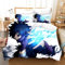 PTNQAZ Anime My Hero Academia Bettwäsche-Set, Kinder-Bettwäsche-Set mit Kissenbezügen, Cartoon-Heimtextilien, Bettwäsche, Bettwäsche für Jungen (ohne Bettlaken) (Einzelbett)