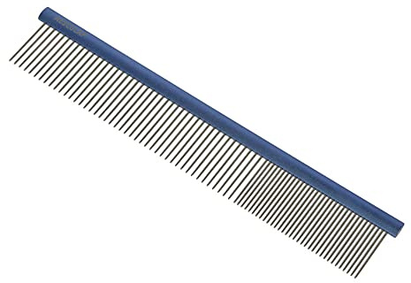 Kerbl VH405 Aesculap Fellkamm mit Aluminiumgriff, Blau, 148mm x 37mm, 72 Stück