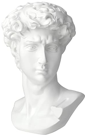 Norrclp Estatua Griega de David, Escultura clásica de mitología Griega de Busto Romano para decoración del hogar
