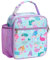 Bagseri Lunch Bag for Girls, Insulated Lunch Bag for Kids, Portable Lunch Cooler Bag for School, with Bottle Holder, Water-Resistant Lining, Light Blue Mermaid