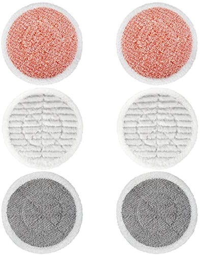 Ersatz-Dampfreiniger für Shark S6002UK Dampfreiniger, wiederverwendbarer Dampfreiniger und Schrubben, Schrubben und Desinfizieren, rotierende Power-Pads (2 Twist-Pads + 2 schwere Scheuerpads)