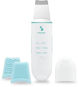 BEPER P302VIS003 Limpiador facial ultrasónico y masajeador facial 4 funciones - Cuidado de la piel para todo tipo de pieles