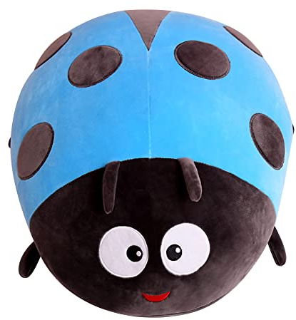 Marienkäfer Kuscheltier 40CM, Weiches Marienkäfer Plüsch Puppenspielzeug Stofftier, Tiere Spielzeug Bee Plush Toy Mädchen Jungen Geschenke für Geburtstag, Weihnachten