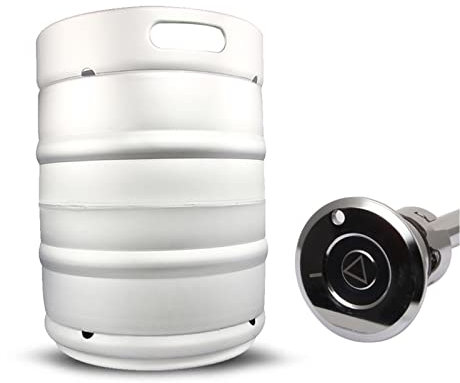 YJSG Bierfass, Edelstahl-Bierfass mit Weinspeer für Zuhause, Küche, Bierbrauen, für Camping, Wandern, selbstbrauen, hält Getränke frisch, 50 Liter