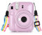 Risou Mini 12 Camera Crystal Case Compatible with Instax Mini 12 Instant Film Camera.with Coloured Adjustable Shoulder Straps.(Transparent)
