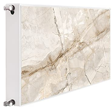 DarHaus Magnet Heizkörperverkleidung Heizkörperabdeckung Heizung Schutz, 120x60 Motiv MARMOR