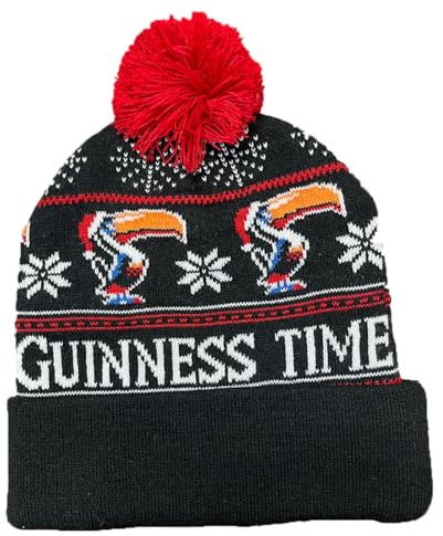 Guinness Tukan Bommelmütze schwarz, Schwarz
