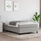 IKAYAA Boxspringbett 120 x 200 cm Polsterbett 120 x 200 cm Schlafzimmerbett Hellgrau-54 Stoffbett Doppelbett/Einzelbett Bett Bettrahmen Lattenrost Jugendbett Stabile Beinstütze