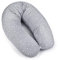 Ceba Baby® Stillkissen - Lagerungskissen für Babys - Schwangerschaftskissen aus 100% Baumwolle - XXL groß Seitenschläferkissen - 190 cm - Öko-Tex Standard 100 - Graue Sterne