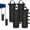 Awroutdoor 4er-Pack Pavillon Sandsäcke, Hochleistungs Sand 600D Bein Gewichte für Pavillon, Sandsäcke zum Beschweren für Pop-Up-Baldachin (Schwarz)