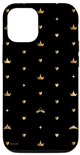 Hülle für iPhone 15 Minimaler Tiara-Print mit Disney Princess