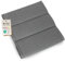 Herlag Hockerauflage Linnea 50x50x3cm | Hockerkissen Mehrfachsteppung | Polster für Gartenhocker | Gartenmöbelauflage Premium-Line | Öko Tex 100 | Grau