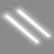 HUMIGA 2 Pack 4FT LED Batten Light, 40W 3600LM Slim Profile Wide Tube Lighting for Ceiling of Indoor Home Garage Shop Office, PC Body,Neutral White 4000K