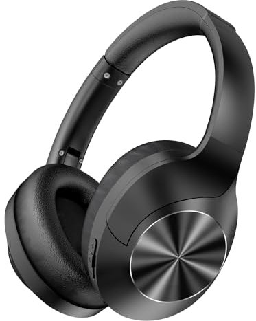 LEMEGA EP1 Active Noise Cancelling Wireless Bluetooth Headphones, Over Ear Headphones with Mic,40H Playtime,Dual Device Connection,Comfortable Fit,Foldable Lightweight Headset for Workout