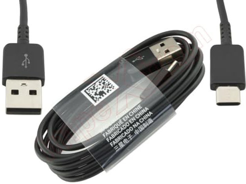 Inspired Essentials Fast Charging USB-A USB-C Type C Charge and Sync Cable Compatible with Samsung/Apple Mobile Phones and Tablets (USB-A to USB-C, Black (1.5m))
