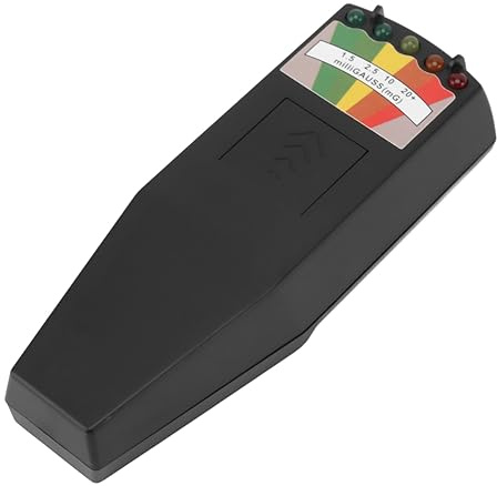 Nuklearstrahlungsdetektor, Geigerzähler Tragbarer Handheld Einfach zu Bedienender Strahlendetektor Nukleare Strahlungsmesser Vielseitig Effizient Geigerzähler Radioaktivität für die Industrie (BLACK)