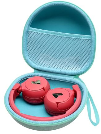 XANAD Tasche für POGS/KVIDIO/iClever/JoySpark/Uliptz/Rebocico/EarFun/TuneFlux/DOQAUS/Lorelei/Nabevi/OneOdio/soundcore Q11i/ Seenda Bluetooth Kinder Kopfhörer (grün)