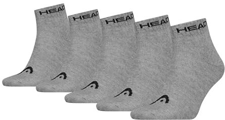 HEAD Unisex All Sports Quarter, Mid Grey Melange, 39-42 EU