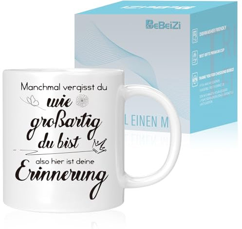 Beste Freundin Geschenke, Geschenk für Frauen und Männer, Geschenk für Weihnachts, Tassen mit Manchmal vergisst du, wie großartig du bist, also hier ist deine Erinnerung