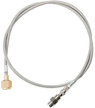 FMCQQBK Adapter Hochdruckschlauch 60Zoll (1,5 m) Rohrtyp,8,3mm Rohrdurchmesser, 1500psi für grössere CO2 Flaschen geeignet,für Wassersprudler CO2 Schlauch umfüllen,für Grohe Blue Home