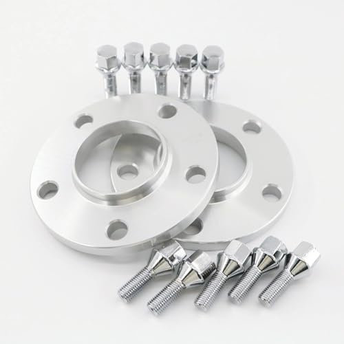 Wheel Spacers 2 Stücke Hubcentric Spurverbreiterungen 12mm 15mm 20mm 5x130 + 10 Radschrauben Für 911 Für Cayenne Für Cayman Für Boxster Für Q7 Wheel Spacer Lug Wheel Spacers(15mm)