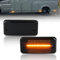 GSOWO LED Blinker Seitenblinker mit Canbus Fehlerfrei 2835 SMD für F-iat Ducato Citroen Relay Peugeot Boxer R-enault Trucks Magnum Cherokee, Voll-LED-Streifen Blinker, Schwarz, 2 Stücke