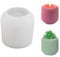 Cylindrical Candle Cup Mold Candle Cup Mold with Grid Vase Moulds Cylinder Cylindrical Silicone Candle Holder Mold Silicone Grid Flower Pot Mold for DIY Resin Craft Home Decoration (1 Piece)