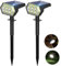 AOKBON Solarlampen 108 LED für Außen Garten Solar Strahler 2 Stück IP67 Wasserdicht für Außen 3 Helligkeitsmodi 180° Gartenleuchten für Hof Gehweg