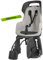 Bobike GO 1P Kinderfahrradsitz Hinten Rahmenbefestigung Vanilla Cup Cake inkl. maxxi4you Reflexband