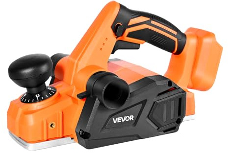 VEVOR Pialla Manuale per Lavorazione del Legno Larghezza di Taglio 82 mm, Pialla Elettrica Manuale per Legno da 15000 giri/min, Profondità di Taglio Regolabile per la Lavorazione del Legno