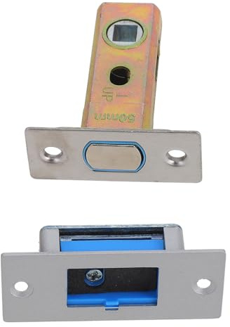Magnetic Door Latch Stainless Steel 8mm 50mm Silent Bathroom | Home and Hotel Use, Silver Finish, Suitable for Wooden Doors and Bathroom Doors, Simple Stylish Design