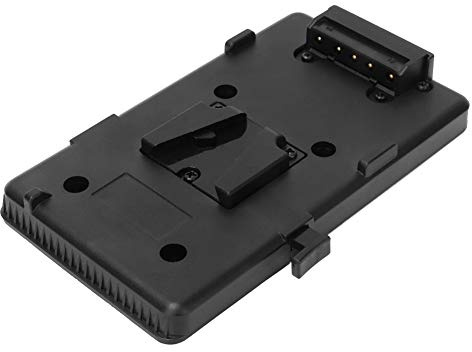 Generic V-Mount-Akkuplatte, Langlebiges Kompaktkamera-Akkupanel für V-Mount-Akku, Schwarz