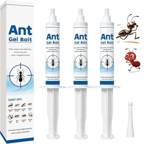 Gel Formiche, Gel Formiche Professionale, Esca Potente per Eliminare Colonie, Anti formiche Sicuro per Casa Famiglia Animali, Gel Pronto all'Uso per Massima Efficacia Interni Esterni
