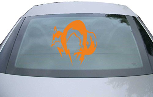 Indigos UG Auto Aufkleber Fox Hound orange - 600x599 mm - selbstklebender Sticker für Auto, Fenster, Bus oder LKW - UV-beständig & wetterfest - Tuning