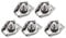 sourcing map 5 Pcs 304 Stainless Steel Single Wire Rope Clip Cable Clamp for 1.5mm-2mm Rope