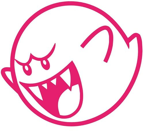 Decus Shop Boo Mario Kart L 0018 (rosa) // Sticker OEM JDM Style Aufkleber