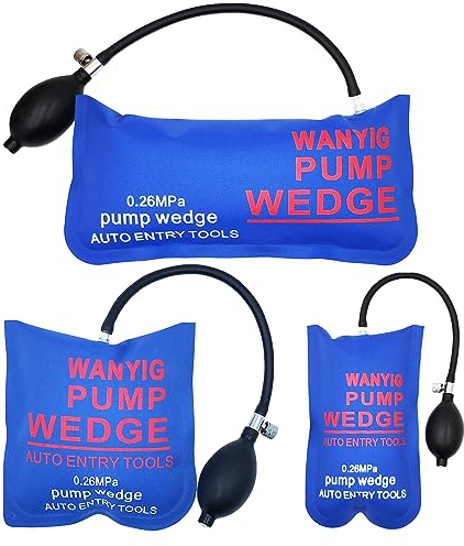 WANYIG 3 Stücke Air Wedge Pump Wedge Montagekissen Pneumatikspanner Montage Luftkissen Spreizkissen Montagehilfe Fenster für die Tür Fenster Installation und Auto-