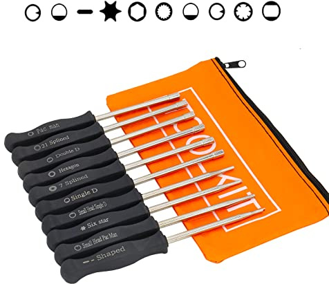 10 Pcs Carburetor Adjustment Tool kit for 2 Common Cycle Carburator Adjusting Small Engine Carb Tune up Adjusting Tool- Carburetor Adjuster Tool,Screwdrivers,Lawn Mower Tune Up Kits