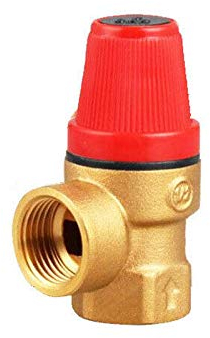 Sicherheitsventil Entlastungsventile Messing Druckminderventil für Wasser, Öl, nicht korrosives nicht brennbares Gas (1,27 cm weiblich, 5 bar)