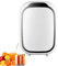 Mini Nevera Eléctrica Refrigerador, 6L Mini Nevera Pequeña Portátil 12 V/220 V para Coche Y Casa, 2 En 1 Termoeléctrica Nevera con Función De Frío Y Calor,Negro