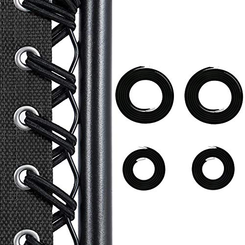 Universal--Bungee-Seile für Zero Gravity Stuhl Zero Gravity Relax--Set (schwarz, 4 Kordeln)