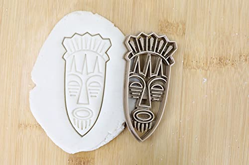 Afrika mask Man Cookie Cutter Fondant Keksstempel/Ausstechform Keksausstecher Plätzchen ca. 8cm