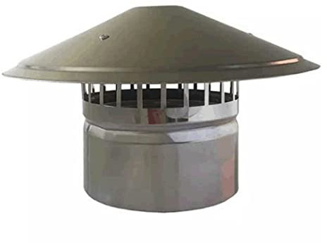 0℃ Outdoor Schornsteinhaube mit Vogelschutz Edelstahl Vogelschutzgitter für Kamine, Schornsteinabdeckung, Schornsteinaufsatz, Kaminaufsatz, Kaminabdeckung, Schornsteine, Kaminhaube, Kaminhut,200mm
