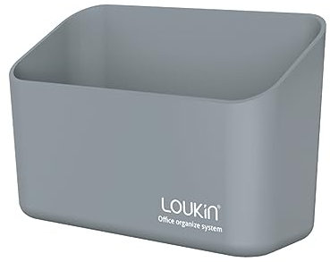 loukin Magnetic Marker & Remote Control Organizer, Dry Erase Marker Holder, Magnetic Storage for Whiteboard or Refrigerators (Gray)
