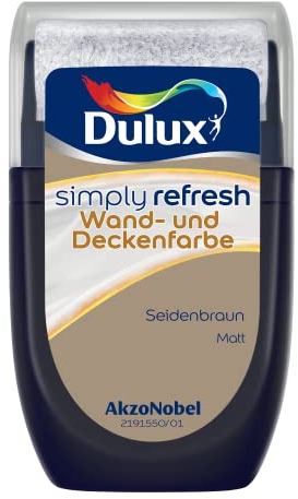 Dulux Simply Refresh - Pintura para paredes y techos (30 ml), color marrón