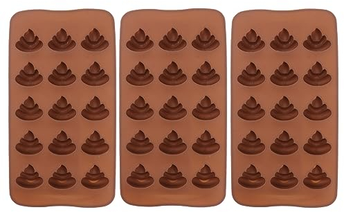 3 Stück Silikon-Kotformen, 15 Gleichmäßige Süßigkeitenformen Für Schokolade, Pudding, Desserts, Eiswürfel, Antihaftbeschichtet, Vielseitig Einsetzbar Für Backen Und Kreative Anwendungen