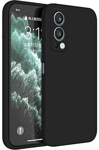 Topme Handyhülle Hülle Fur OnePlus Nord 2 5G (6.43 Inches) Case Schutzhülle, Hautschutz Aus TPU Silikonhülle - Schwarz