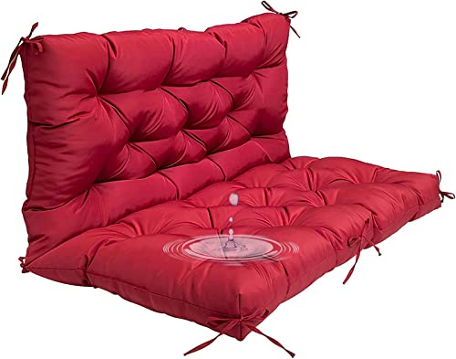 URBERY bankkissen Outdoor wasserfest,Bankauflage Bankkissen Sitzkissen Polsterauflage, Bankauflage Bankkissen Outdoor/Indoor, Auflage für Hollywoodschaukel Gartenschaukel bankkissen (A 120x100x10cm)