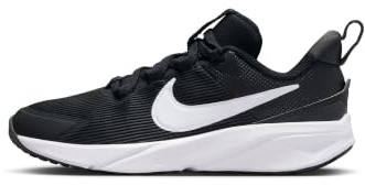 NIKE Boys Star Runner 4 Nn (Ps) Sneaker, Black White Anthracite, 13 UK Child