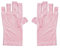 HOAEWAUG 1 Pairs UV Shield Gloves for Manicure Anti UV Gloves Pink Uv Gloves for Gel Nails for Gel Nail Lamp Nail Art Fingerless UV Light Glove to Protect Hands from UV Light Lamp Dryer